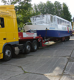 transport gabaryty statek